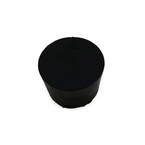 United Scientific Laboratory Grade Rubber Stopper, Black SBR Rubber, Size No 8, 41 x 33 x 25mm, 10PK 259150-8 - main